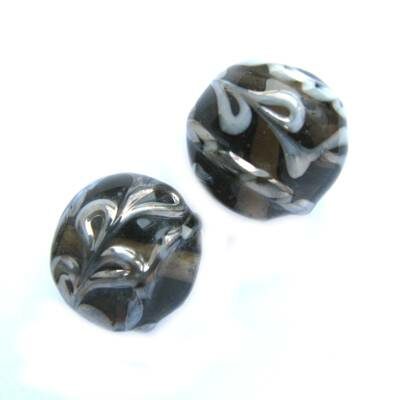 -40% bead pill 15mm d.grey curved (India) - b108