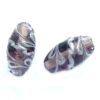 -40% bead oval 20x11mm greyish violet (India) - b128