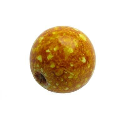 (Latviski) -40% pērle apaļa 20mm raibi dzeltena koka