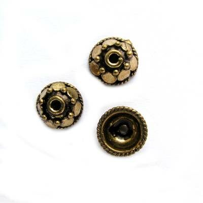 bead cap-spacer 10mm old gold color
