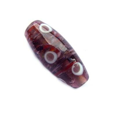 -40% bead oval 30x13mm (India) amethyst - b284-4
