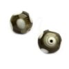 -60% bead round 16mm spoted (India) black diamond - b287-78