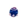 bead round 18mm Sea mine in whirpool (India) blue - b301-5