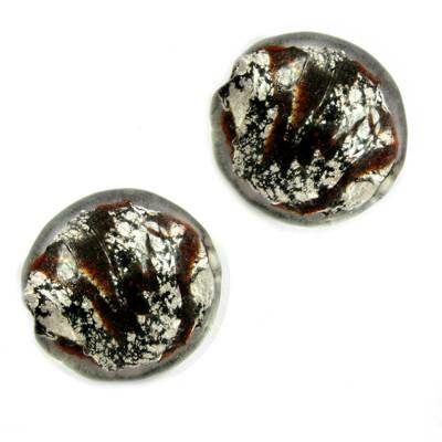 -60% bead pill 20mm black/silver with brown waves
