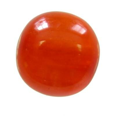 (Latviski) -60% pērle apaļa 20mm polimēra puscaursp. oranža
