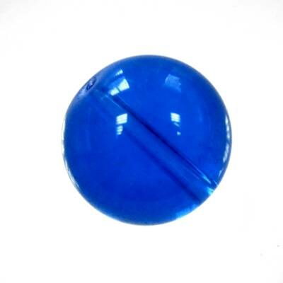 (Latviski) pērle apaļa 18mm zila