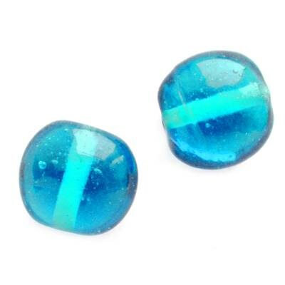 bead pill 12mm 10pcs (India) light blue - b924-058