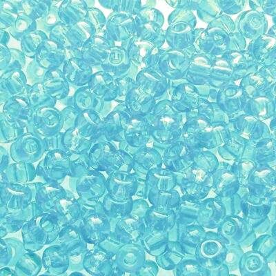 seed beads N6 Light Aquamarine transp. (25g) Czech - j1025