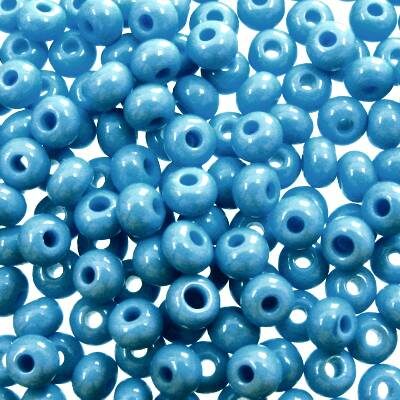 seed beads N6 Blue (25g) Czech - j1029