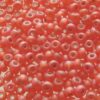 seed beads N6 Rosy matt Gold lined (25g) Czech - j1108