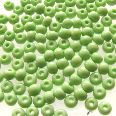 seed beads N5 Lime Green (25g) Czech - j1115