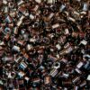 seed beads N9 Black Diamond copper lined 2-cut (25g) Czech - j1174