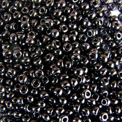 seed beads N9 Black (25g) Czech - j293