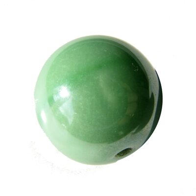 -25% bead round 16mm pastel green