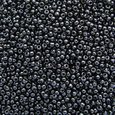 seed beads N13 Black (25g) Czech - j684