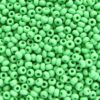 seed beads N9 Light Green (25g) Czech - j761