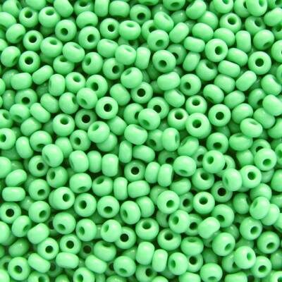 seed beads N9 Light Green (25g) Czech - j761