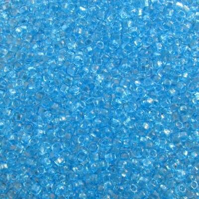 seed beads N10 light Aquamarine transp. [] (25g) Czech - j806