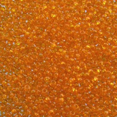 seed beads N11 Orange transp. [] (25g) Czech - j807