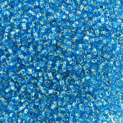 seed beads N12 Capri Blue silver lined (25g) Czech - j890