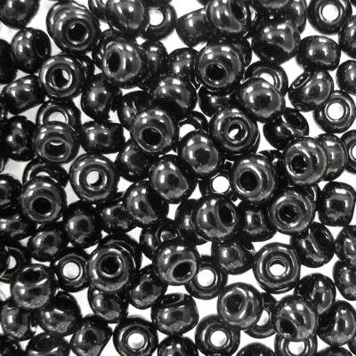 seed beads N5 Black (25g) Czech - j905