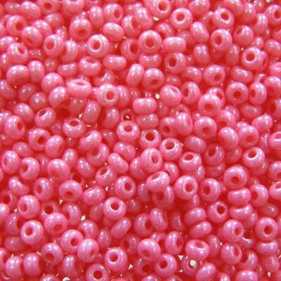 seed beads N9 Hot Pink Terra dyed (25g) Czech - j939