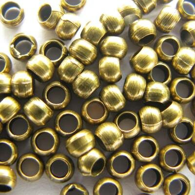 crimp beads 2.5mm bronze color 50pcs - k003
