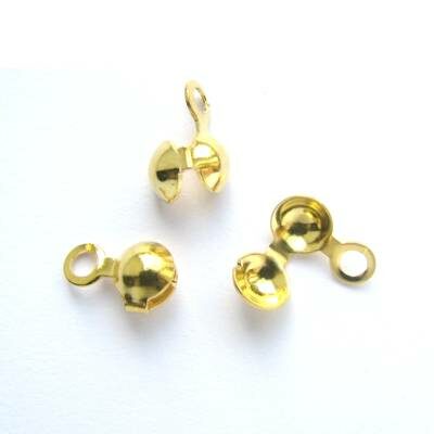 terminators gold color 6.5mm (10pcs)
