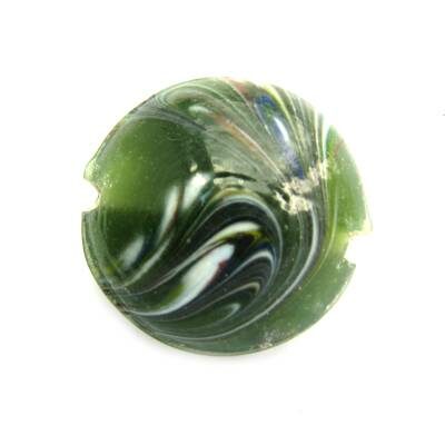 -60% bead coin d24x10 green with mixed - k183