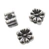 metal bead cube 6mm flower - k228