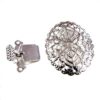 clasp 30x23x6mm 4-row silver color - k232