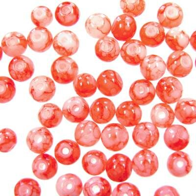 bead round 4mm glass (50pcs) imitate gemstone