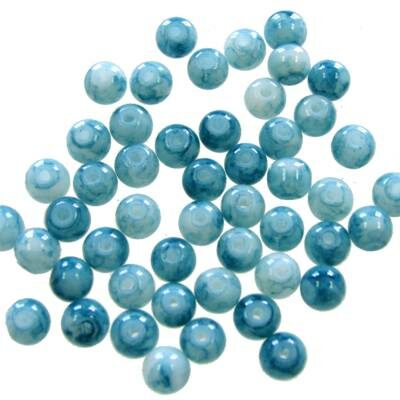bead round 4mm glass (50pcs) imitate gemstone