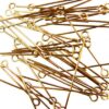 eye pin 34mm old gold col. (50pcs) - k300-vAu34s