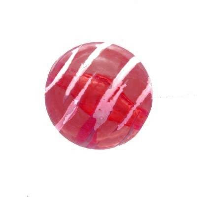 (Latviski) pērle apaļa 20mm akrila sarkana