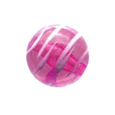 (Latviski) pērle apaļa 20mm akrila rozā