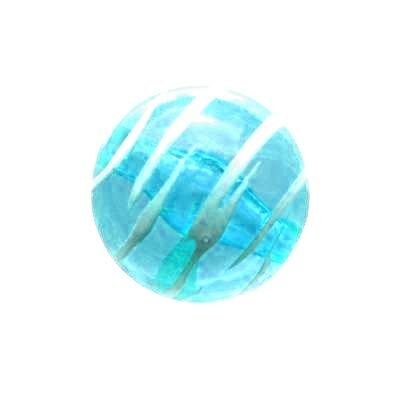 (Latviski) pērle apaļa 20mm akrila zila