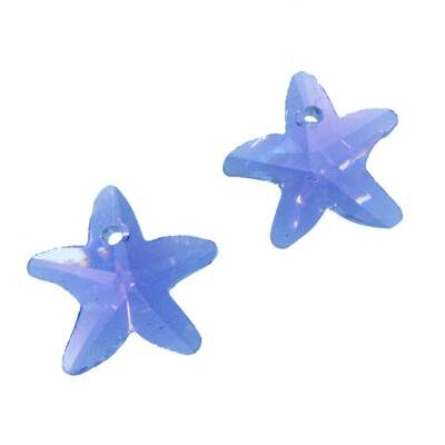 starfish pendant 14mm MC Light Sapphire