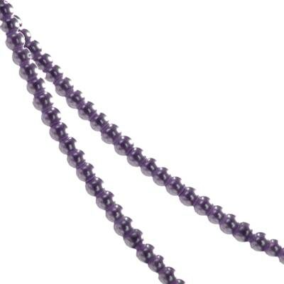 glass pearls 4mm greyish violet (50pcs) China - ks04-35