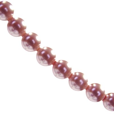 plastic pearls 6mm pale pink (30pcs) China - kp06-105