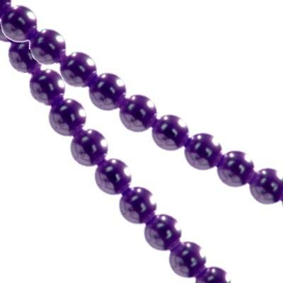 plastic pearls 6mm d.violet (30pcs) China - kp06-60