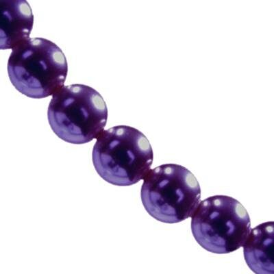 plastic pearls 10mm d.violet (20pcs) China - kp10-60