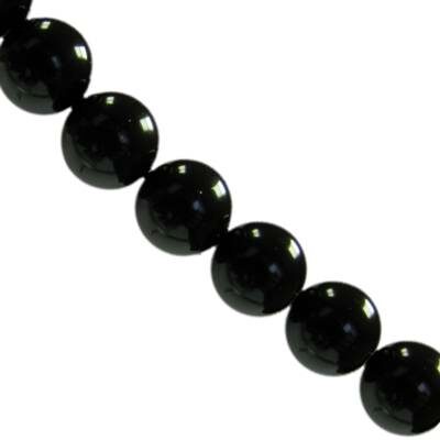 plastic pearls 10mm black (20pcs) China - kp10-73