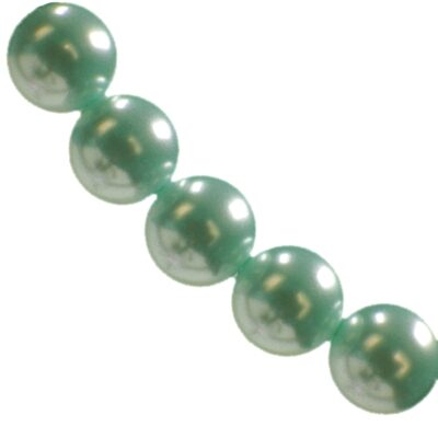 glass pearls 12mm turquoise (10pcs) China - ks12-117