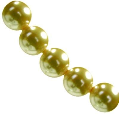 glass pearls 12mm olive green (10pcs) China - ks12-28
