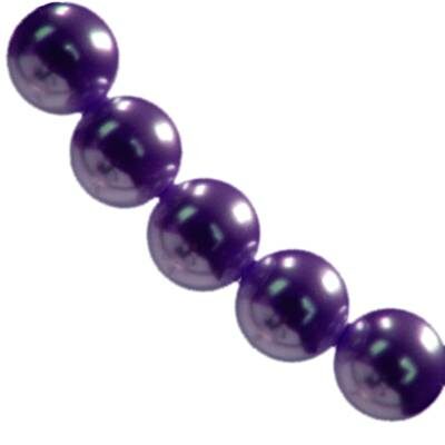 glass pearls 12mm d.violet (10pcs) China - ks12-60