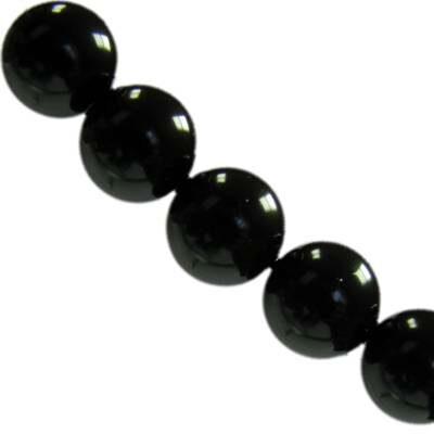 plastic pearls 12mm black (10pcs) China - kp12-73