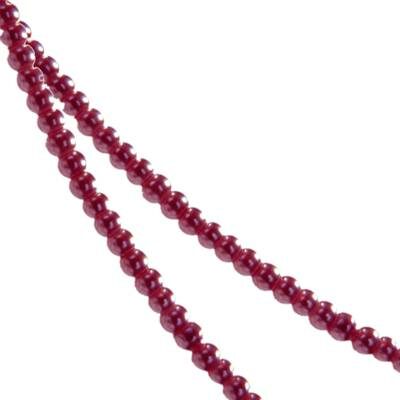 glass pearls 4mm wine red (50pcs) China - ks04-21