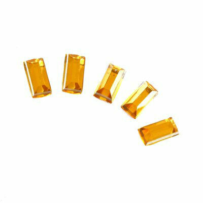 rhine nail stone rectangles gold 2x3mm - fn267