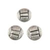 metal bead flat round 10mm with zodiac Gemini - s07440